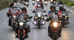 PAMUKKALE’DE 29 EKİM COŞKUSU MOTOSİKLET KORTEJİYLE YAŞANDI