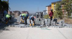 PINARKENT’TE TAŞ DÖŞEME ÇALIŞMALARI TAMAMLANDI