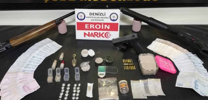DENİZLİ’DE UYUŞTURUCU TACİRLERİ YAKALANDI