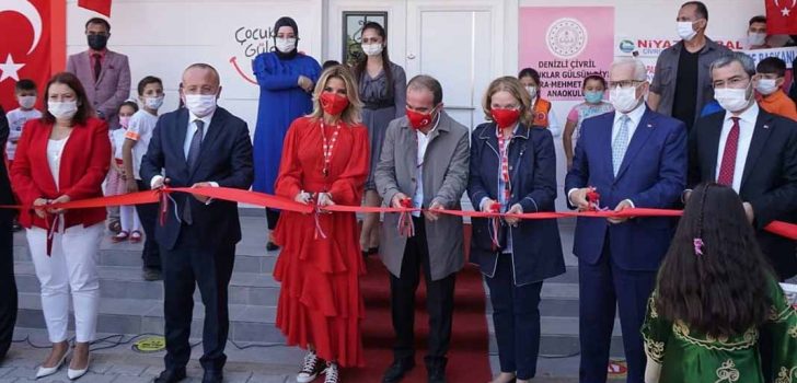 GÜLBEN ERGEN 40. ANAOKULU’NU ÇİVRİL’DE AÇTI