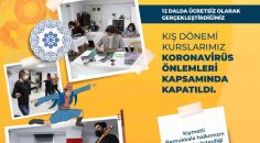 PAMUKKALE BELEDİYESİ KURSLARA ARA VERDİ