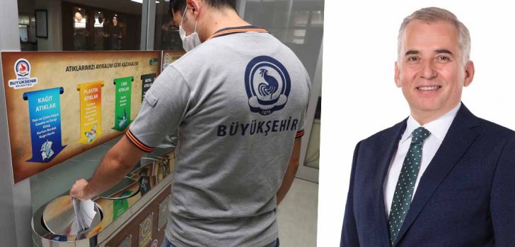 BÜYÜKŞEHİR’E ‘SIFIR ATIK’ BELGESİ