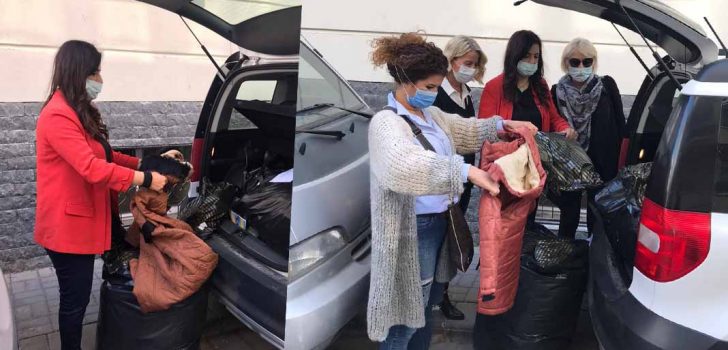 İYİ PARTİ ÇOCUKLAR ÜŞÜMESİN DİYE MONT DAĞITIYOR