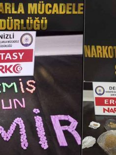 DENİZLİ’DE 33 ZEHİR TACİRİ YAKALANDI