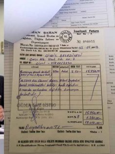 CHP’Lİ VEKİL SANCAR YEMEK FATURALARINI PAYLAŞTI