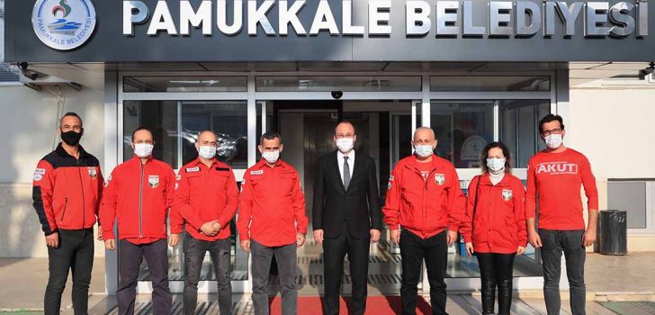 AKUT’TAN BAŞKAN ÖRKİ’YE ZİYARET