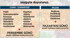 PAMUKKALE’DE PAZARLARIN GÜNÜ DEĞİŞTİ