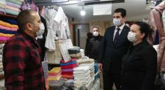 BAŞKAN GÜNGÖR VE VEKİL ÖK, ESNAFI DİNLEDİ