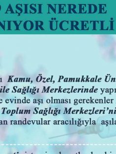 COVID-19 AŞISI NEREDE UYGULANIYOR, ÜCRETLİ Mİ?
