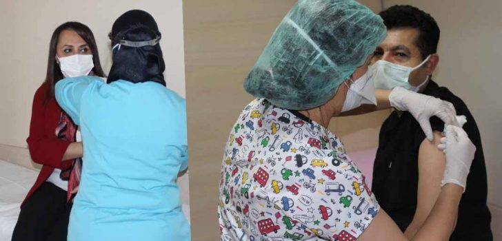 DENİZLİ’DE KORONAVİRÜS AŞI ÇALIŞMASI BAŞLADI