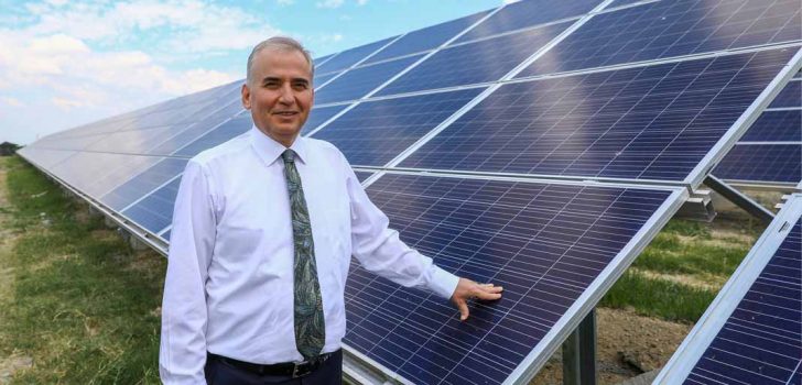 BÜYÜKŞEHİR GÜNEŞ TARLALARINDAN REKOR ELEKTRİK ENERJİSİ