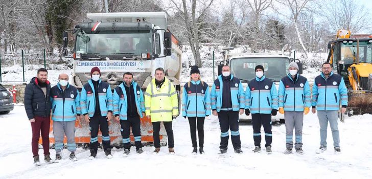 MERKEZEFENDİ’DE KARLA MÜCADELEDE HUMMALI ÇALIŞMA