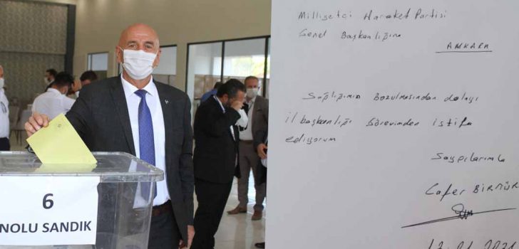 MHP’DE İSTİFA ŞOKU