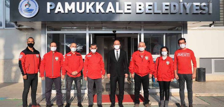 PAMUKKALE’DE ARAMA KURTARMA EKİBİ EĞİTİMLERİNE DEVAM EDİYOR