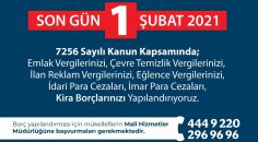 YAPILANDIRMA İÇİN SON GÜN 1 ŞUBAT