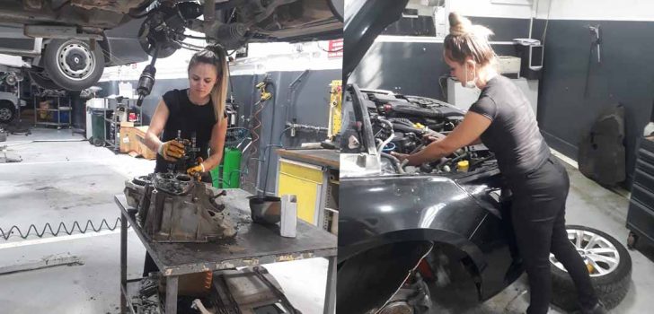 TABULARI YIKTI OTO TAMİRİ YAPIYOR