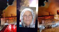 YAŞLI KADIN YANGINDA HAYATINI KAYBETTİ