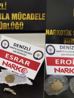 UYUŞTURUCUYU FERMUARININ İÇİNE SAKLAMIŞLAR