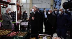 BAŞKAN ZOLAN’DAN HAL ESNAFINA ŞAFAKTA ZİYARET