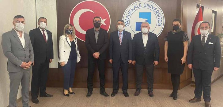 MHP’DEN REKTÖR KUTLUHAN’A NEZAKET ZİYARETİ