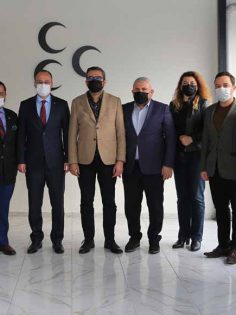 BAŞKAN ÖRKİ’DEN MHP’YE ZİYARET