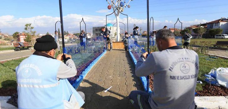 PAMUKKALE BELEDİYESİNDEN YEŞİL ALAN ATAĞI