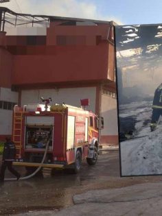 TEKSTİL FABRİKASINDA YANGIN BÜYÜK HASARA NEDEN OLDU