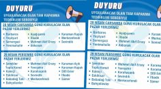 MERKEZEFENDİ’DE PAZAR YERLERİNİN GÜNÜ DEĞİŞTİ