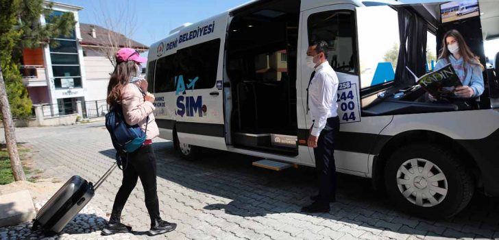 DENİZLİLİLER, UÇAK KONFORUNDA MOBİL HİZMETİ SEVDİ