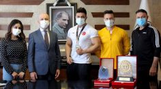 TÜRKİYE ŞAMPİYONU’NDAN BAŞKAN ÖZBAŞ’A ZİYARET