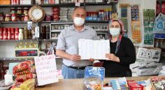 GİZEMLİ HAYIRSEVER KÖYÜN TÜM BAKKAL BORCUNU ÖDEDİ