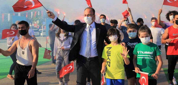 PAMUKKALE’DE 19 MAYIS BÜYÜK COŞKUYLA KUTLANDI