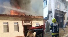 BABADAĞ’DA BİRİ TARİHİ 3 EVDE YANGIN ÇIKTI