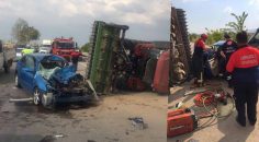 TRAKTÖRLE OTOMOBİL ÇARPIŞTI: 4 YARALI