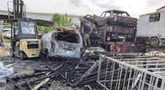 YEDİEMİN OTOPARKINDA YANGIN ÇIKTI