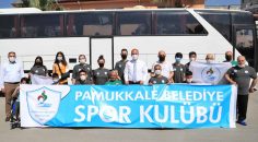 BAŞKAN ÖRKİ BASKETBOLCULARI ŞAMPİYONLUĞA UĞURLADI