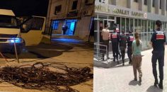 HONAZ’DA HABERLEŞME VE ENERJİ NAKİL KABLOLARINI ÇALMIŞLARDI