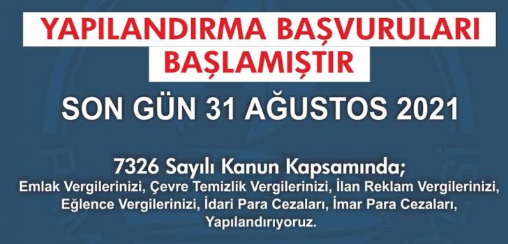 PAMUKKALE BELEDİYESİ’NDEN YAPILANDIRMA İMKANI