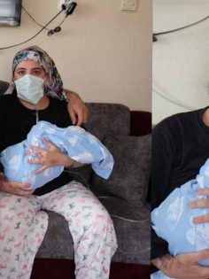 SEVİNÇ VE GÖZYAŞI BİR ARADA, BEBEĞİNE KAVUŞTU