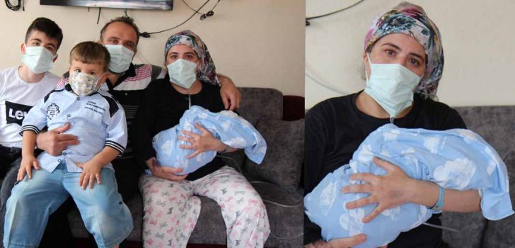 SEVİNÇ VE GÖZYAŞI BİR ARADA, BEBEĞİNE KAVUŞTU