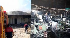 YANGIN TEKSTİL FABRİKASINI KÜL ETTİ