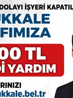 PAMUKKALE BELEDİYESİ’NİN NAKDİ YARDIM BAŞVURULARI SÜRÜYOR