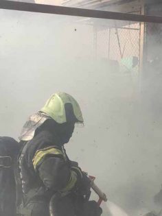 DENİZLİ’DE İPLİK FABRİKASI YANDI