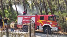 BÜYÜKŞEHİR İTFAİYE EKİPLERİ CANLA BAŞLA GÖREV BAŞINDA