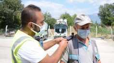 PAMUKKALE BELEDİYESİ PERSONELİNE İŞ HİJYENİ ÖLÇÜMÜ UYGULANDI