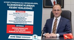 PAMUKKALE’DE KURBAN KESİM YERLERİ BELİRLENDİ