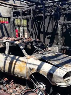 TEKSTİL ATÖLYESİ VE OTOMOBİL YANDI