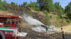 ÇAMELİ’DE TARIM ARAZİSİ YANDI
