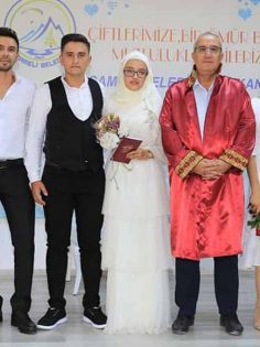 ÇAMELİ’DE 3 ÇİFT AYNI ANDA NİKAH KIYDIRDI