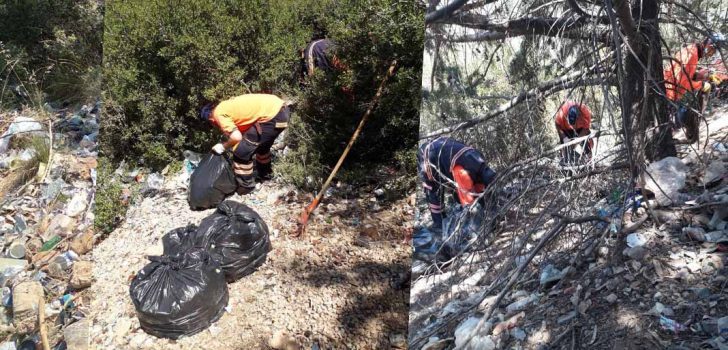 BÜYÜKŞEHİR’DEN ORMANLARDA TEMİZLİK SEFERBERLİĞİ